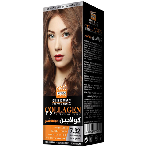 Bezhë Mesatare Bjond Nitro Canada Cinema Professional Hair Color System